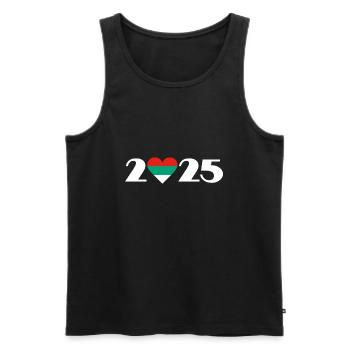 I love Bulgaria 2025, holidays in Bulgaria 2025 - Men's Premium Organic Tank Top - black - Front - Michal (187cm)