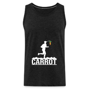 Marathon - Men's Premium Organic Tank Top - charcoal grey - Front - Alexander (188cm)