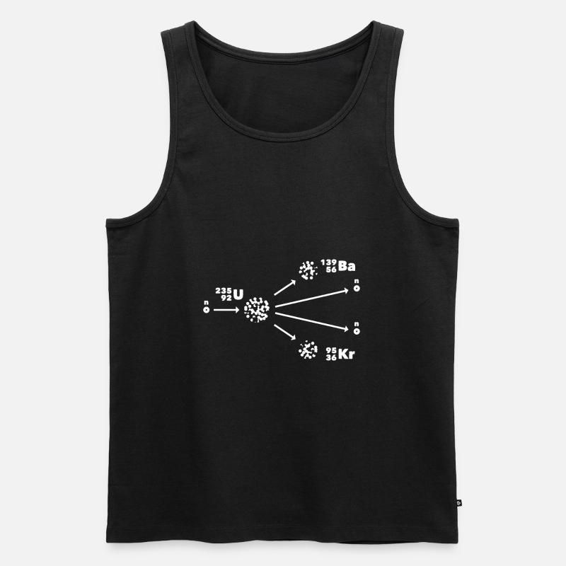 Kernspaltung Nuklearphysiker - Männer Premium Bio Tank Top - Schwarz
