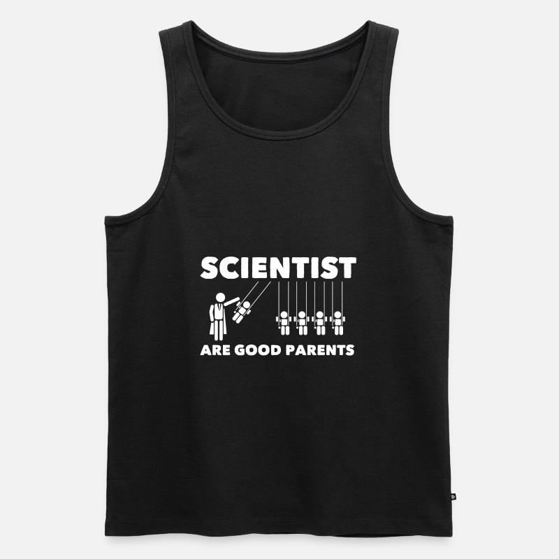 Physik Eltern - Männer Premium Bio Tank Top - Schwarz