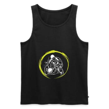 Jiu Jitsu - Débardeur bio Premium Homme - noir - Devant - Michal (187cm)