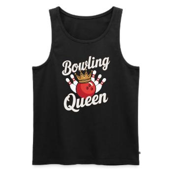 Bowling Queen Bowler - Men's Premium Organic Tank Top - black - Front - AI Model Male 178 light (178cm)