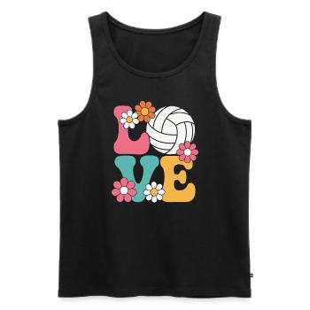 Amour du volley-ball - Débardeur bio Premium Homme - noir - Devant - Michal (187cm)