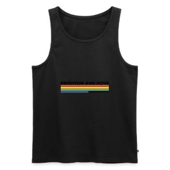 Brighton And Hove UK British British - Men's Premium Organic Tank Top - black - Front - AI Model Male 178 light (178cm)