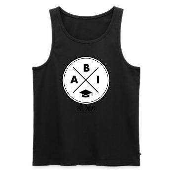 Abi Doktorhut Abitur Abiturient 2022 - Männer Premium Bio Tank Top - Schwarz - Vorne - AI Model Male 178 light (178cm)