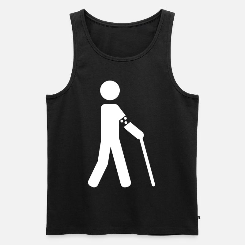 Blinder - Männer Premium Bio Tank Top - Schwarz
