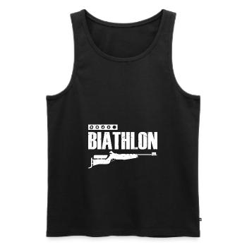 biathlon - Débardeur bio Premium Homme - noir - Devant - Michal (187cm)