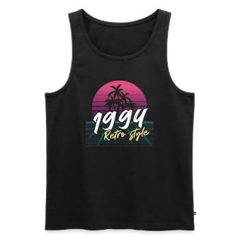 1994 SW Retro Style - 1994 Geburtstagsgeschenk - Männer Premium Bio Tank Top - Schwarz - Vorne - Michal (187cm)