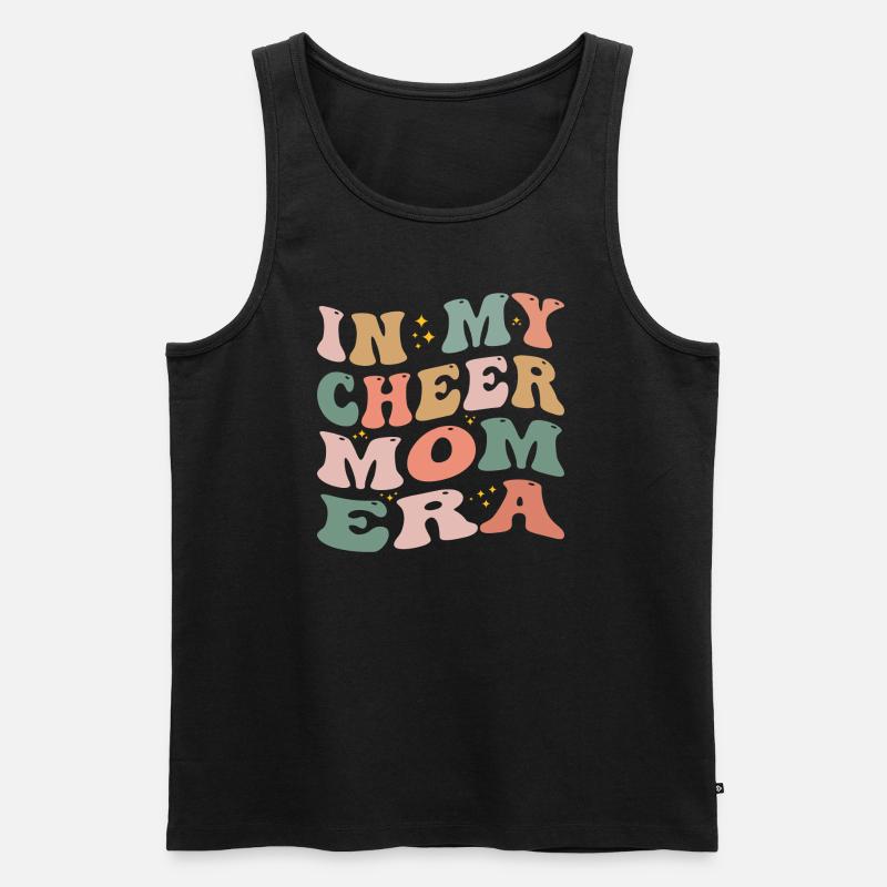 In meiner Cheer-Mom-Ära - Männer Premium Bio Tank Top - Schwarz