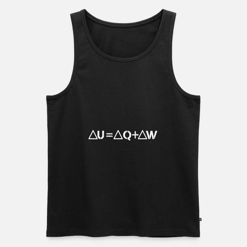 Thermodynamik Entropie - Männer Premium Bio Tank Top - Schwarz