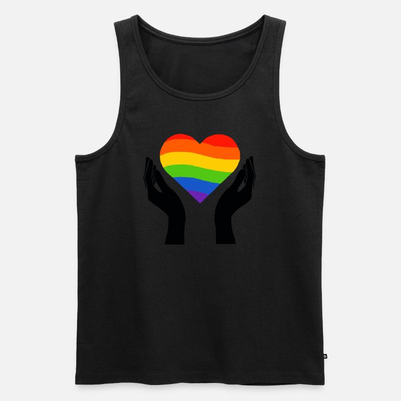 Pride - Männer Premium Bio Tank Top - Schwarz