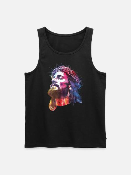 Jesus - Men's Premium Organic Tank Top - black