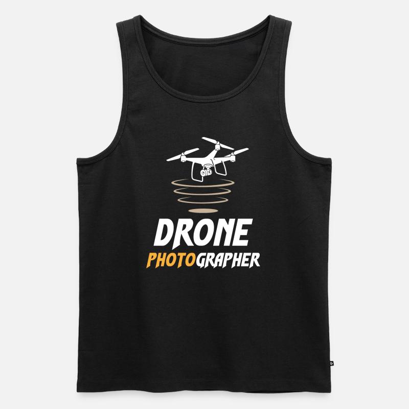 Drone Photographer - Männer Premium Bio Tank Top - Schwarz