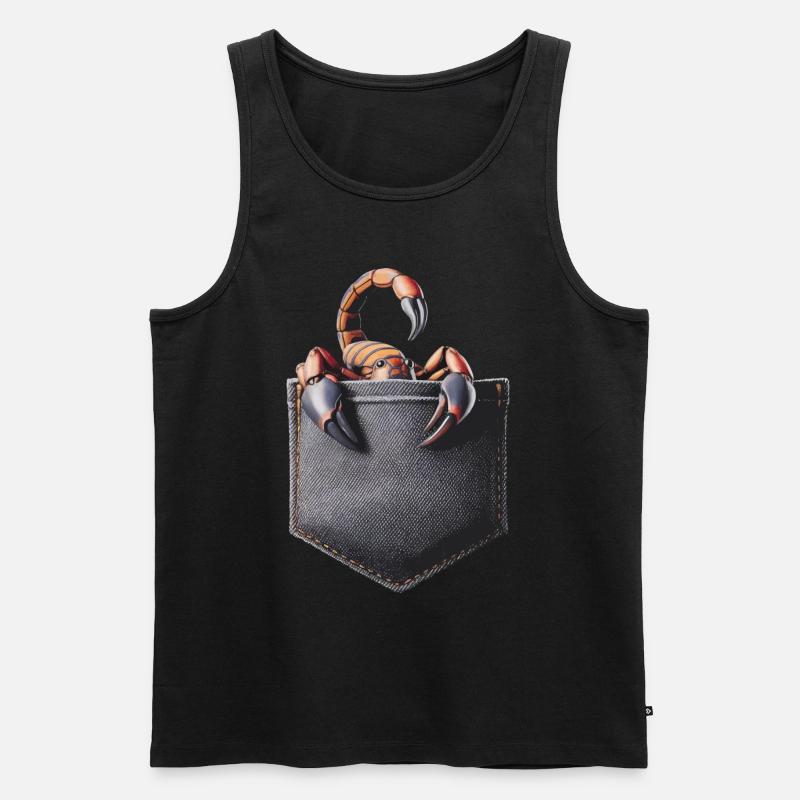 Skorpion - Männer Premium Bio Tank Top - Schwarz