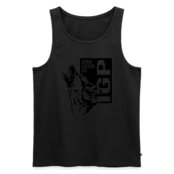 IGP German Shepherd Dog Dog Sport Dog Wilsigns - Men's Premium Organic Tank Top - black - Front - Michal (187cm)