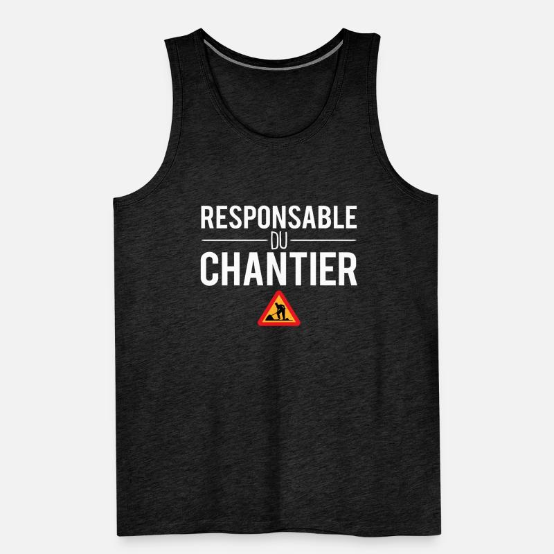 Responsable du chantier construction bâtiment Débardeur bio Premium Homme