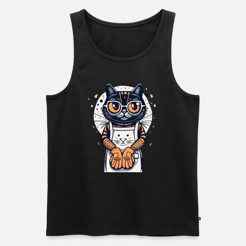 Backen - Männer Premium Bio Tank Top - Schwarz