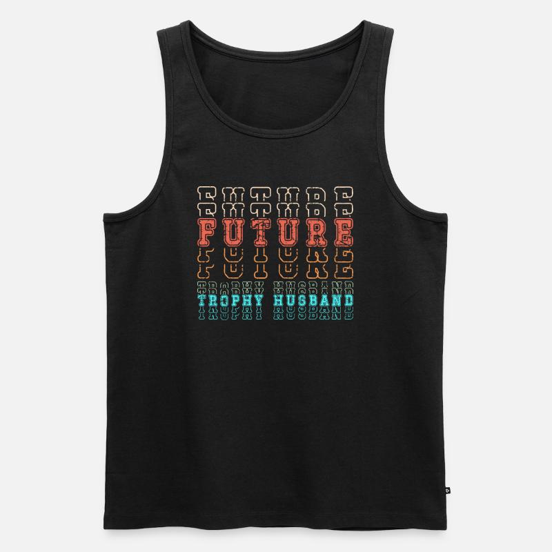 Ehemann Bräutigam Heirat Verlobung Geschenkidee - Männer Premium Bio Tank Top - Schwarz