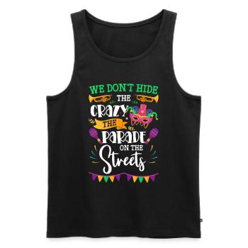 Party New Orleans Ketten Musik - Männer Premium Bio Tank Top - Schwarz - Vorne - Michal (187cm)