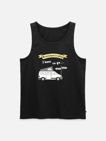 mon camping-car appelle - Débardeur bio Premium Homme - noir