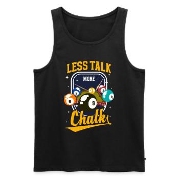 Pool Training Spieler 8-Ball - Männer Premium Bio Tank Top - Schwarz - Vorne - AI Model Male 178 light (178cm)