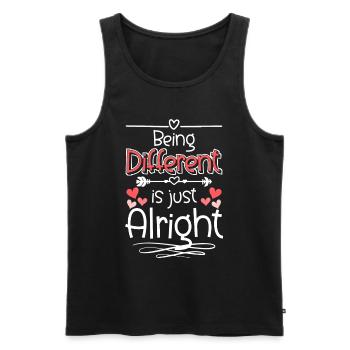 Perfect Rainbow Creative Style - Men's Premium Organic Tank Top - black - Front - AI Model Male 178 light (178cm)