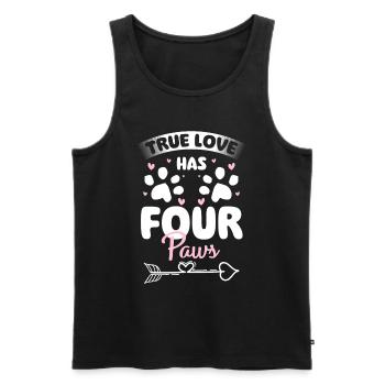 Perser Katzendame Katzenfreund - Männer Premium Bio Tank Top - Schwarz - Vorne - Michal (187cm)