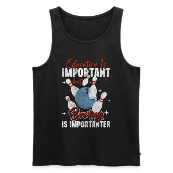 Bowling Winner Bowling Club - Men's Premium Organic Tank Top - black - Front - AI Model Male 178 light (178cm)