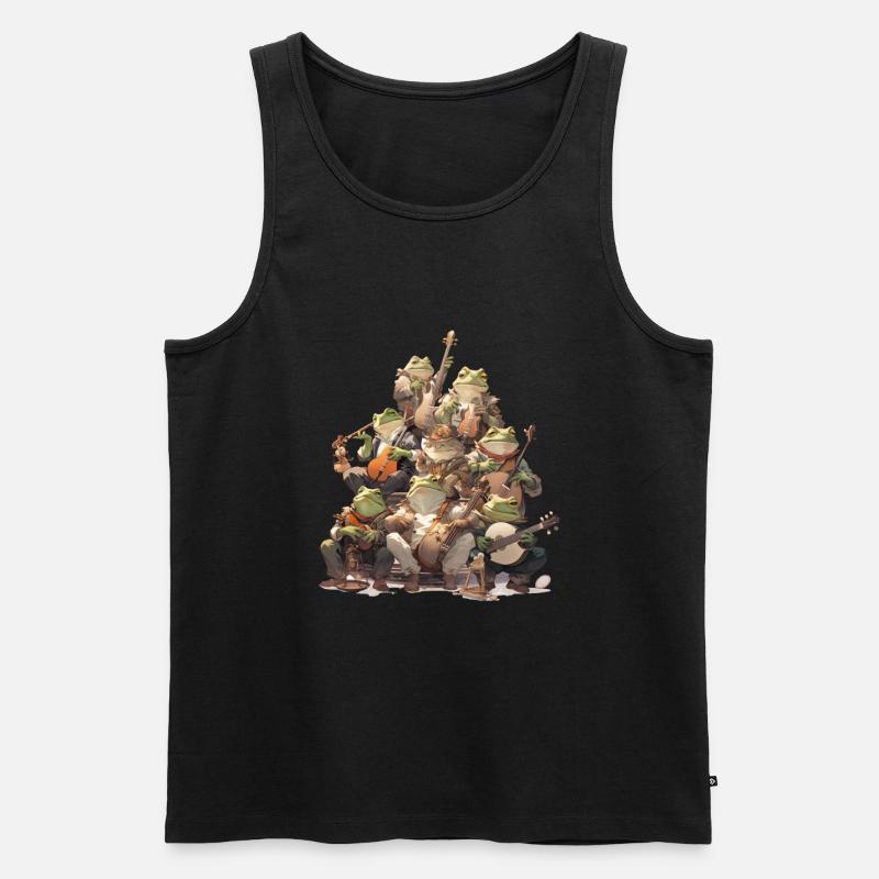 Frosch - Männer Premium Bio Tank Top - Schwarz