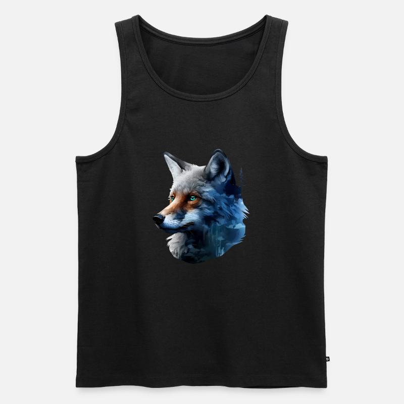 Fuchs - Männer Premium Bio Tank Top - Schwarz