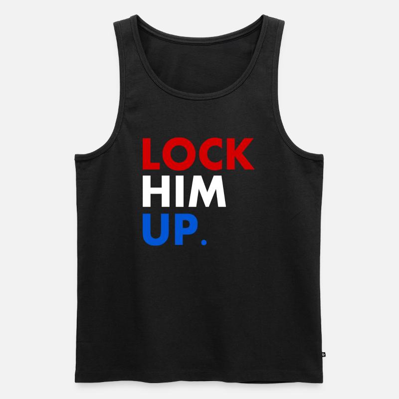 Lock him up - Männer Premium Bio Tank Top - Schwarz