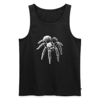 Vogelspinne Portrait Spinne Spinnen Tiere - Männer Premium Bio Tank Top - Schwarz - Vorne - AI Model Male 178 light (178cm)