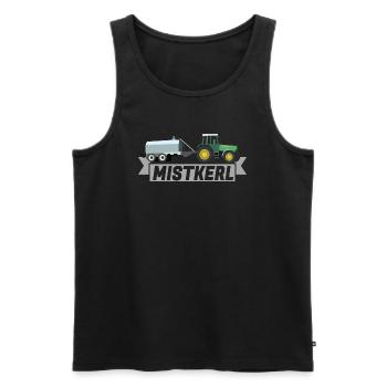 - MISTKERL - Güllefahrer , Jauchefahrer Geschenk - Männer Premium Bio Tank Top - Schwarz - Vorne - AI Model Male 178 light (178cm)