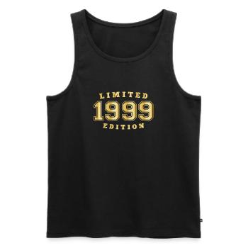 1999 Geburtsjahr Jahrgang Baujahr Geboren - Männer Premium Bio Tank Top - Schwarz - Vorne - AI Model Male 178 light (178cm)