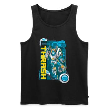 Transformers Earth Spark Thrash Terraner - Männer Premium Bio Tank Top - Schwarz - Vorne - AI Model Male 178 light (178cm)