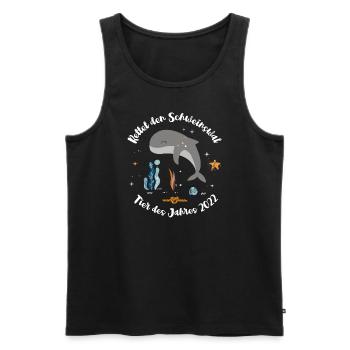 Rettet den Schweinswal Tier des Jahres 2022 Wal - Männer Premium Bio Tank Top - Schwarz - Vorne - Michal (187cm)