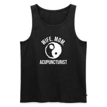 Akupunkteur Ehefrau Mutter Akupunkturnadeln - Männer Premium Bio Tank Top - Schwarz - Vorne - Michal (187cm)