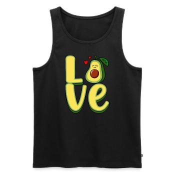 Do you love - Men's Premium Organic Tank Top - black - Front - AI Model Male 178 light (178cm)