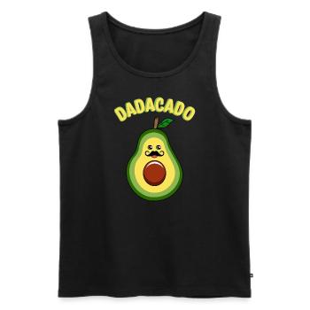 Dadacado Avocado Guacamole Lover Avocados - Men's Premium Organic Tank Top - black - Front - Michal (187cm)