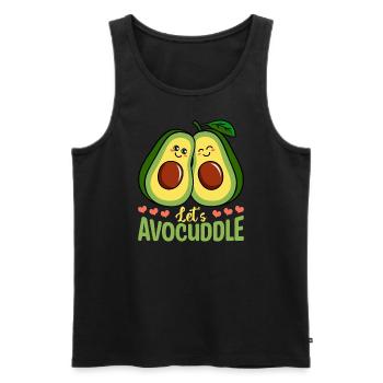 Avocuddle Guacamole Avocado Lovers Avocados - Men's Premium Organic Tank Top - black - Front - AI Model Male 178 light (178cm)