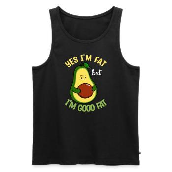 I am a good - Men's Premium Organic Tank Top - black - Front - AI Model Male 178 light (178cm)