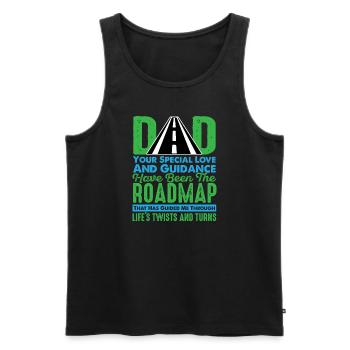 Vatertag Papa Besondere Liebe Führung Papa Vater - Männer Premium Bio Tank Top - Schwarz - Vorne - Michal (187cm)