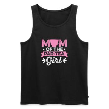 Mutter Von Par-tee Mädchen Chai Trinker Tee - Männer Premium Bio Tank Top - Schwarz - Vorne - AI Model Male 178 light (178cm)