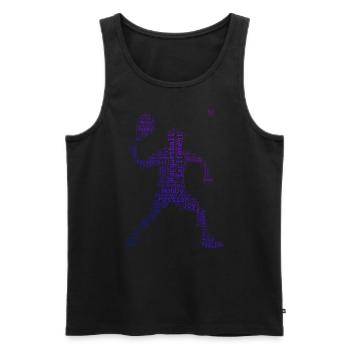 Men's Racquetball Games Pickleball Games - Men's Premium Organic Tank Top - black - Front - Michal (187cm)