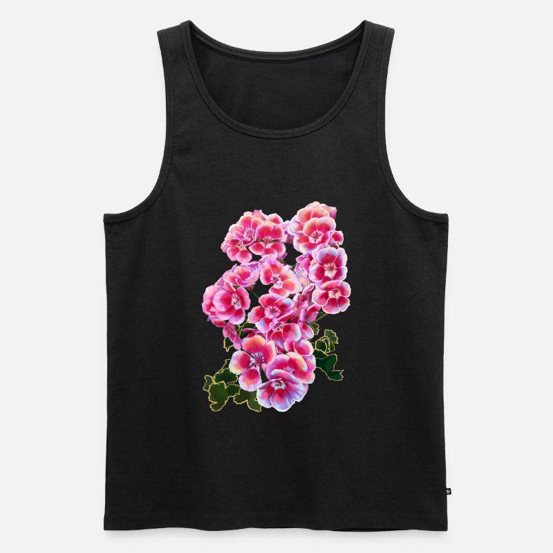 fleur - Débardeur bio Premium Homme - noir