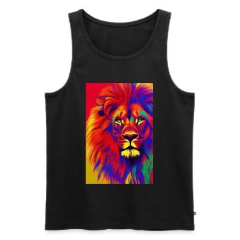 Le Roi Lion - Débardeur bio Premium Homme - noir - Devant - Michal (187cm)
