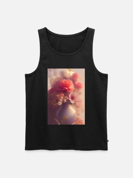 Art floral - Débardeur bio Premium Homme - noir
