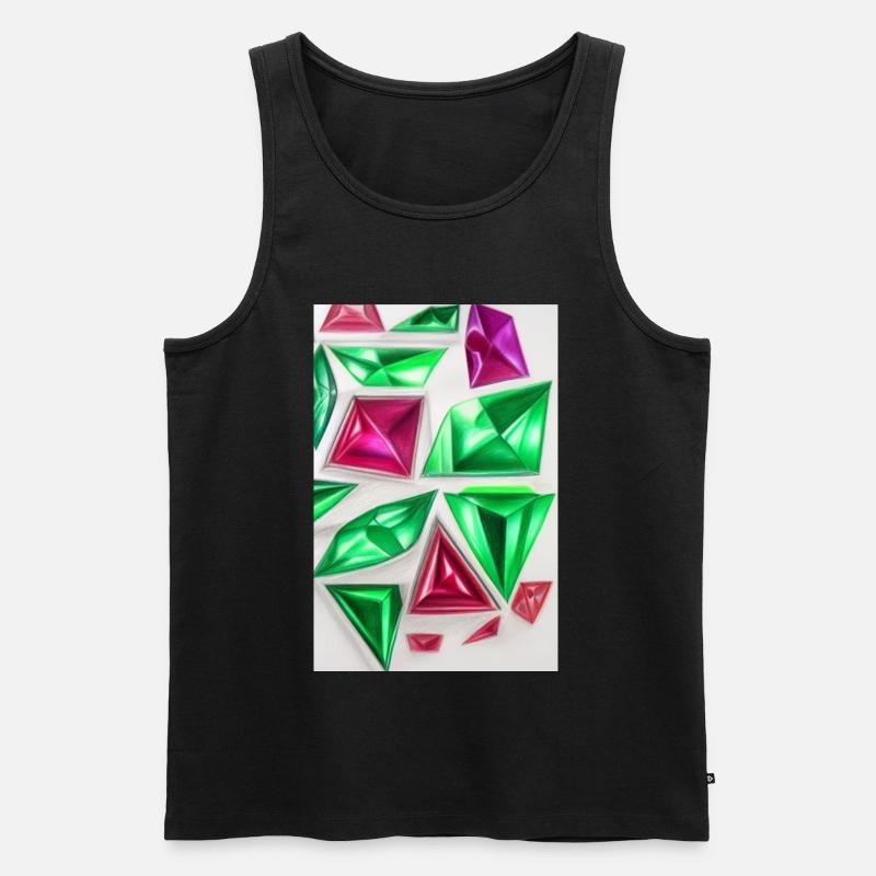 Edelsteine - Männer Premium Bio Tank Top - Schwarz