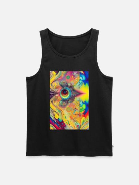 Abstract art - Men's Premium Organic Tank Top - black