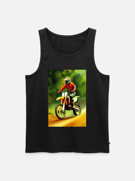 Motocross Riding - Men's Premium Organic Tank Top - black